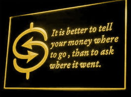 Money Investment Deposit LED Neon Sign